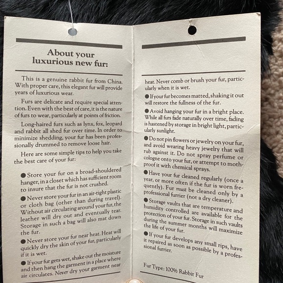 Vintage Somerset Rabbit Fur Coats NWT - Picture 12 of 12